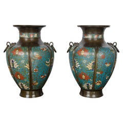 Pair of 19th Century Chinese Cloisonné Vases