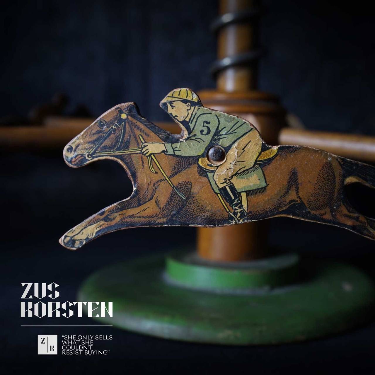 Antique Horse Race Toy 1