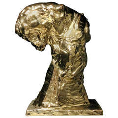Gold Glazed Patrick Villas for Royal Boch Ceramic Panther Sculpture Big Cat III 7