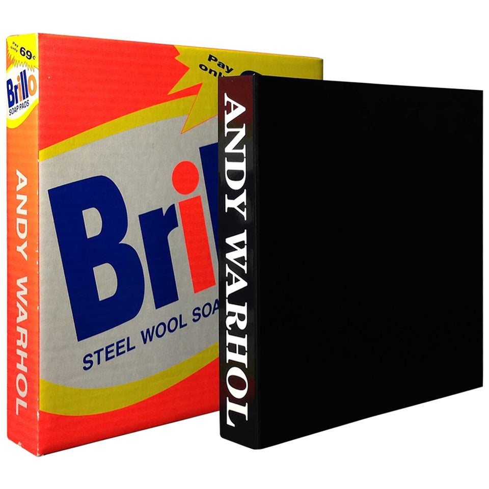 Rare Andy Warhol Catalog in Brillo Box