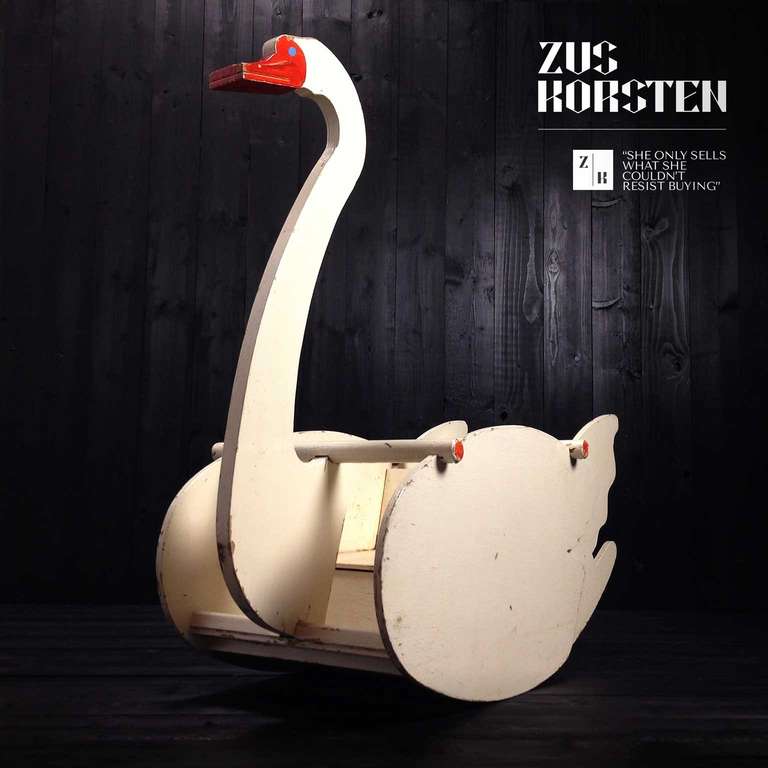 swan rocking chair