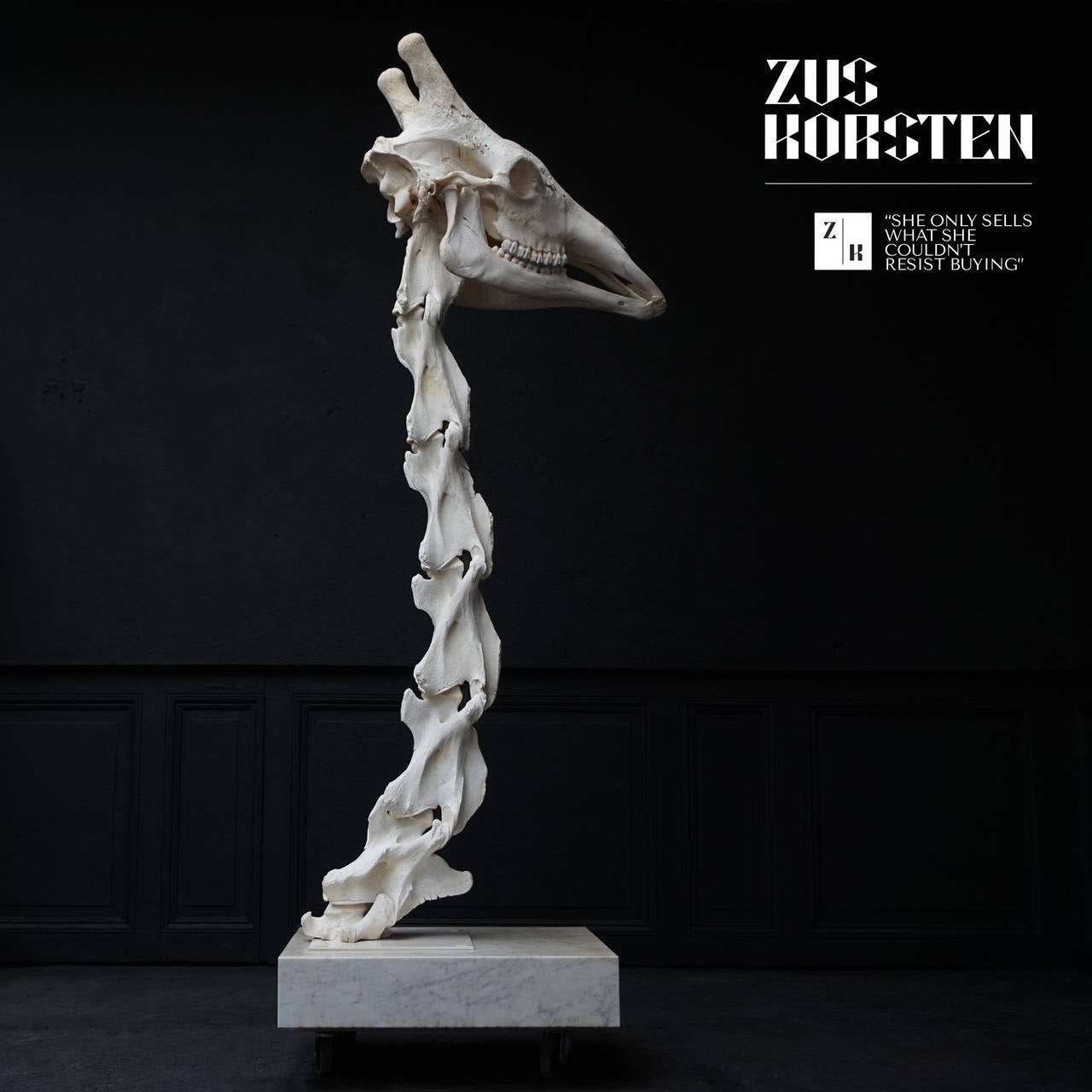 how many bones in a giraffe neck