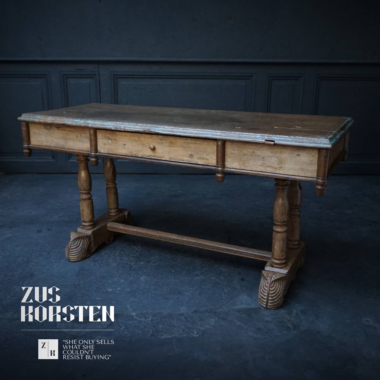 19th Century Fruitwood Side Table with Unusual Carved Feet In Good Condition In Haarlem, NL