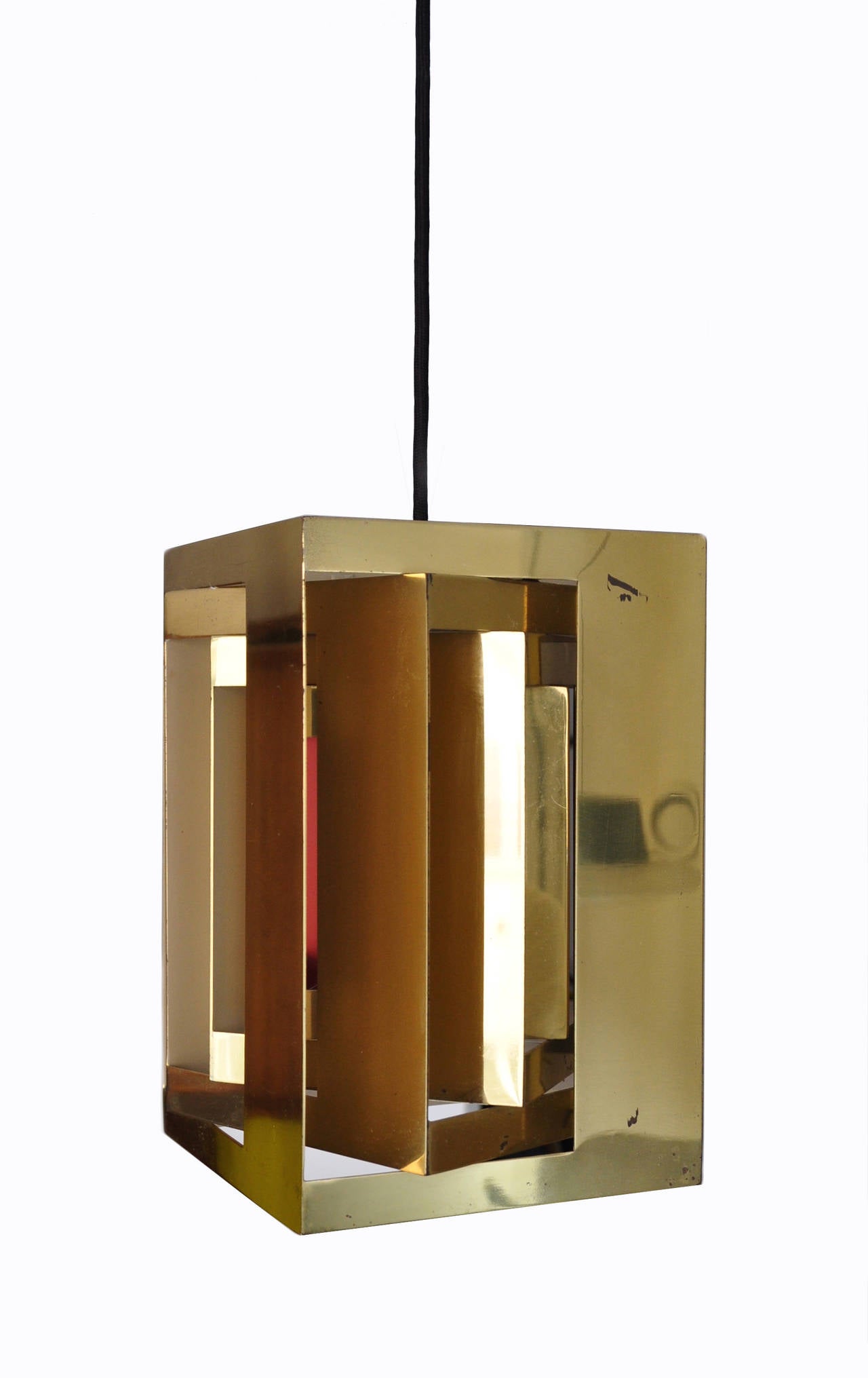 Designed by Simon Henningsen (1920-1974) in 1963-65 and manufactured by Lyfa. The brass 