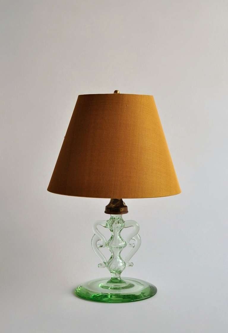 Classical 1920s Glass Table Lamp