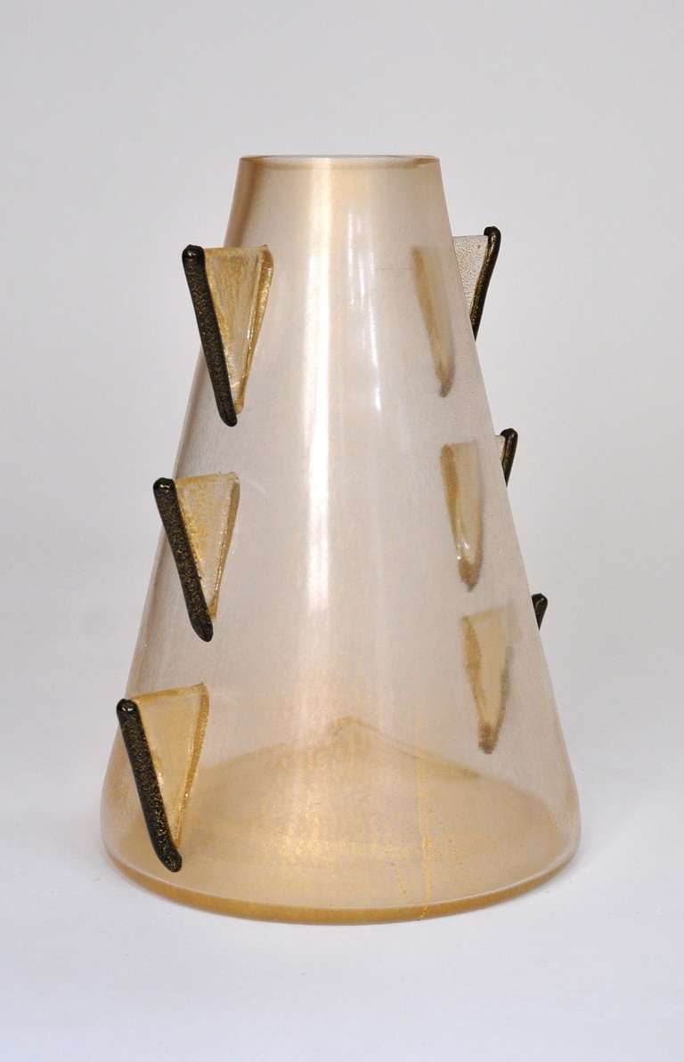 Italian 1980s Barovier and Toso Glass Vase