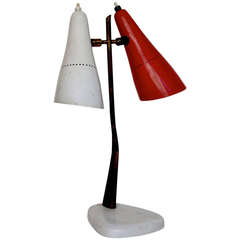 Vintage Double-Shade Table Lamp by Lumen