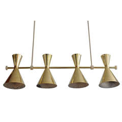 Brass Island Double Pendant Lamp