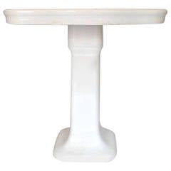 Porcelain Bathroom Pedestal Table