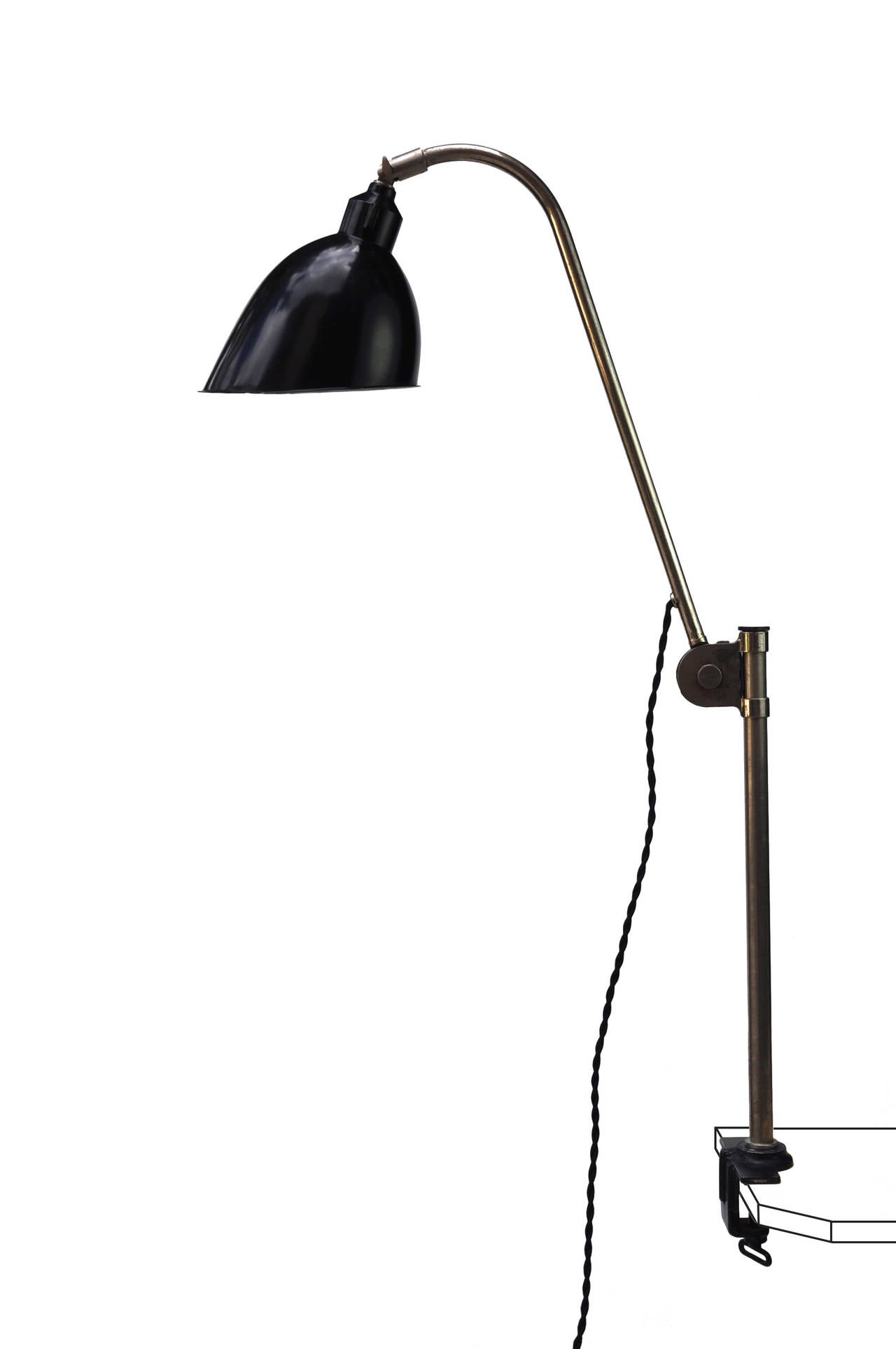Industrial Early Belmag Edition Clamp Lamp