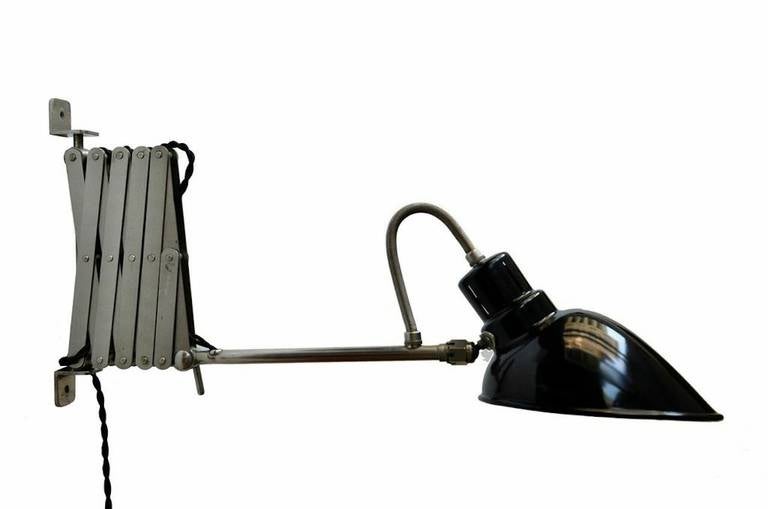 Swiss Alfred Muller Accordion Wall Lamp