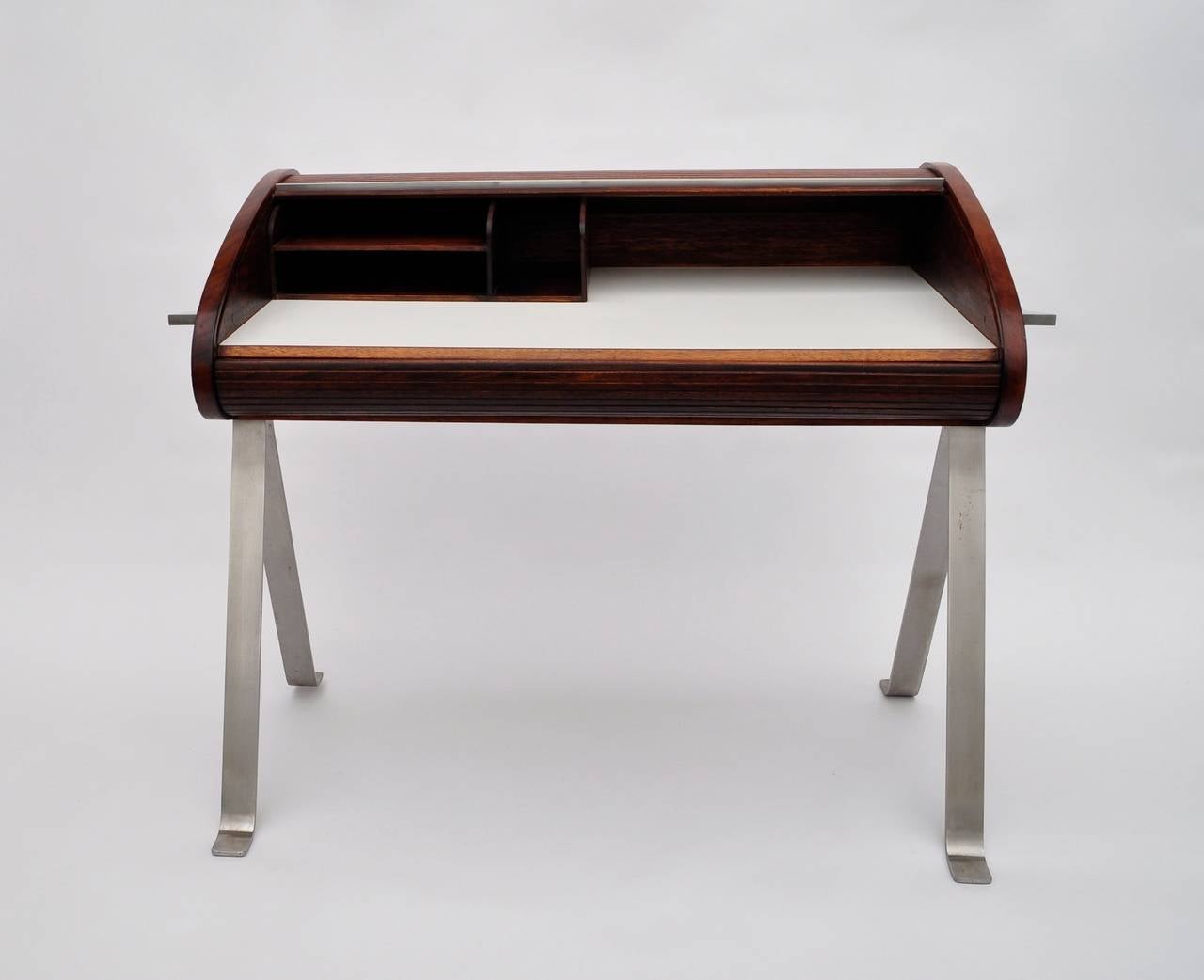 Vladimir Kagan Roll Top Writing Desk In Excellent Condition In Brooklyn, NY