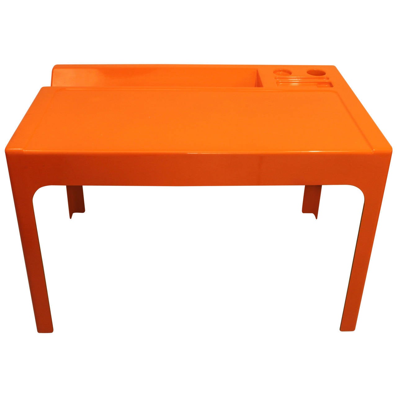 Marc Berthier orange fiberglass Ozoo desk at 1stDibs | marc berthier table