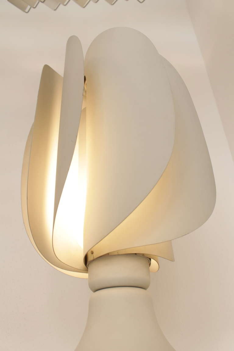 Danish Helicoidal Metal Table Lamp