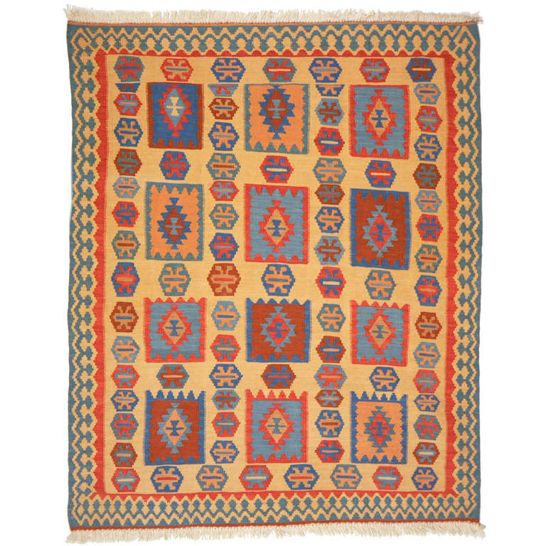 Beautiful Vintage Kilim For Sale at 1stdibs