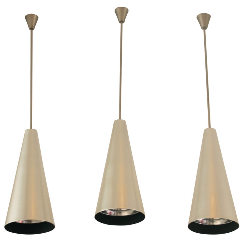 Alumag Belmag Three Cone Shape Pendant Lamps