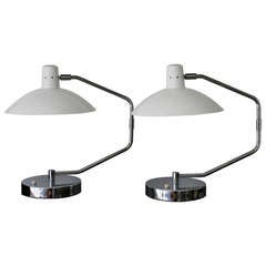  Pair of Clay Michie Knoll Desk Lamps
