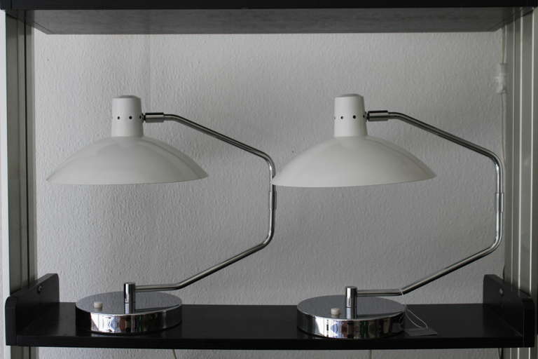 Pair of Clay Michie Knoll Desk Lamps