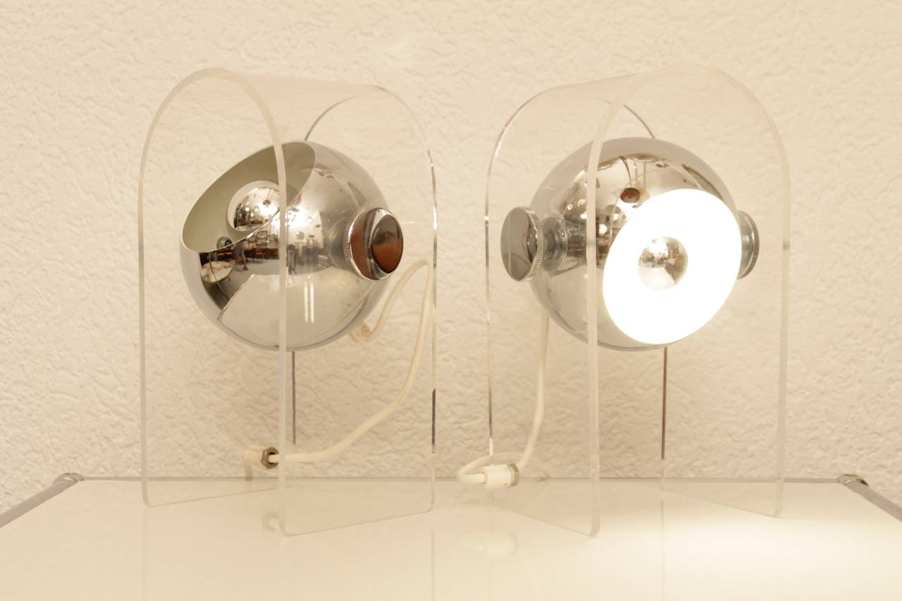 Robert Sonneman Pair of Table Lamps In Excellent Condition In Geneva, CH