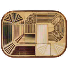 Signed Roger Capron Ceramic Side Table