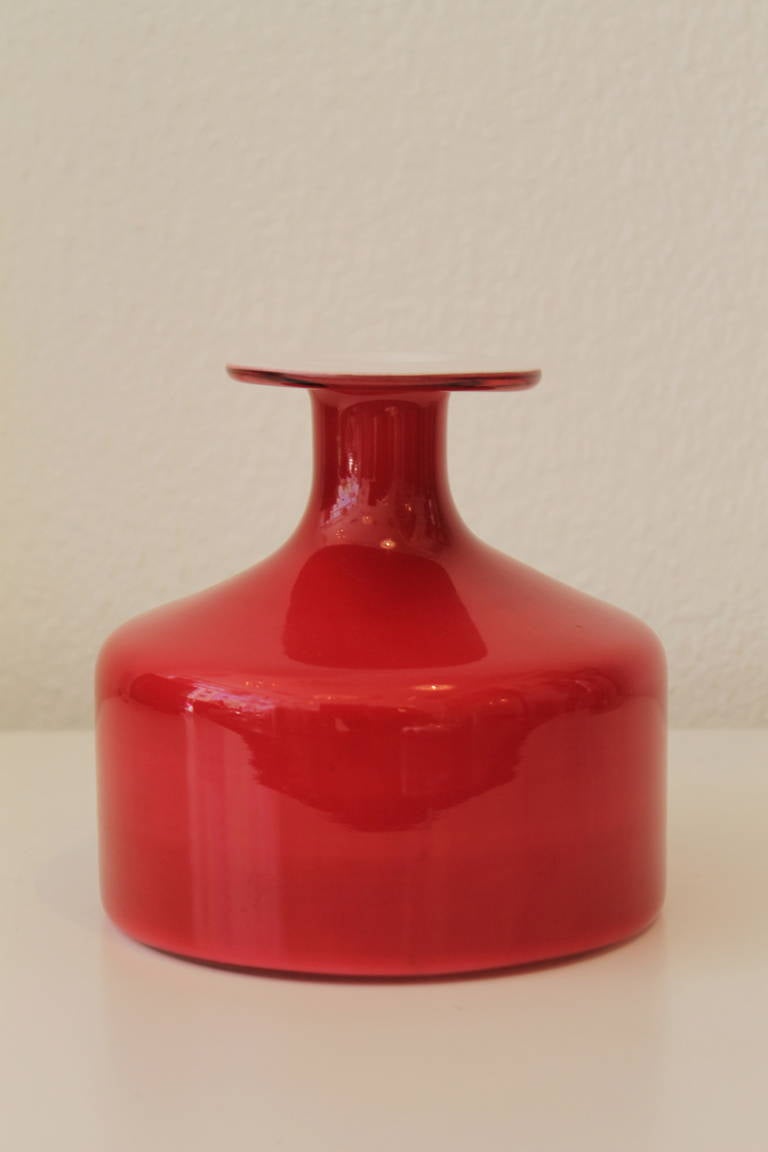 Swedish Holmegaard Glass Vase
