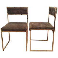 Willy Rizzo Pair of Dining Chairs