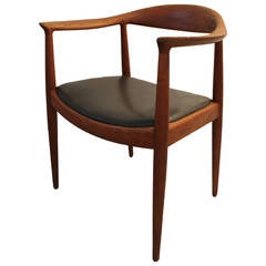Hans Wegner "Round" Chair in Solid Teak