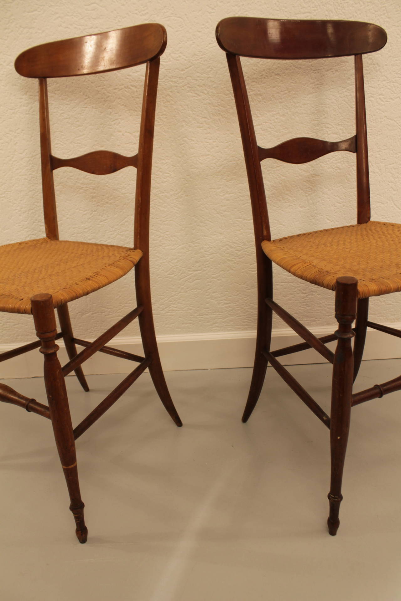 Pair of Campanino Chiavari Cane Superleggera Chair 1