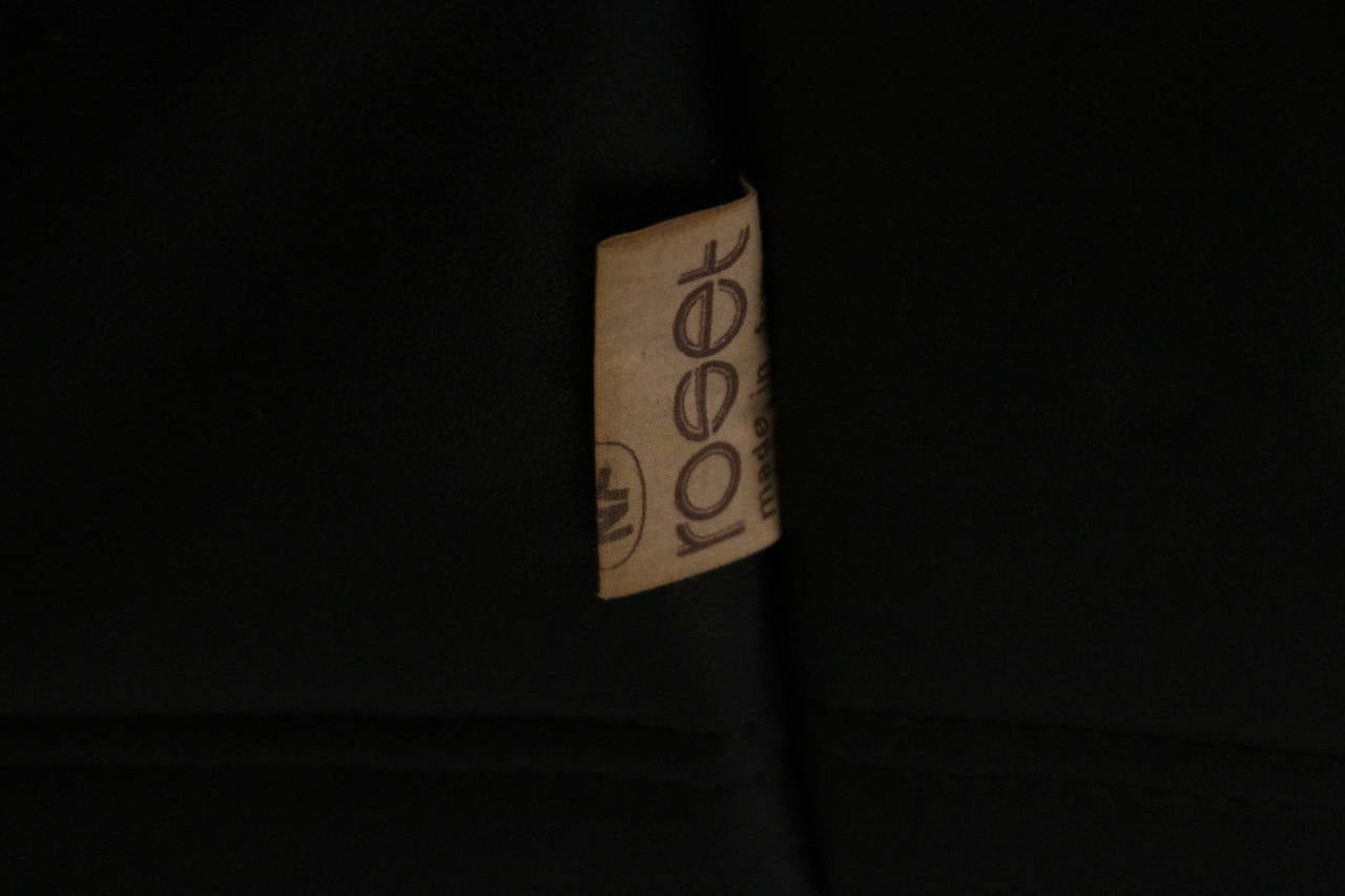 Late 20th Century Togo Ligne Roset Black Leather Sofa