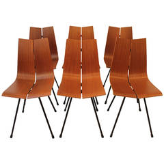 Hans Bellmann set of 6 GA chairs 1950's