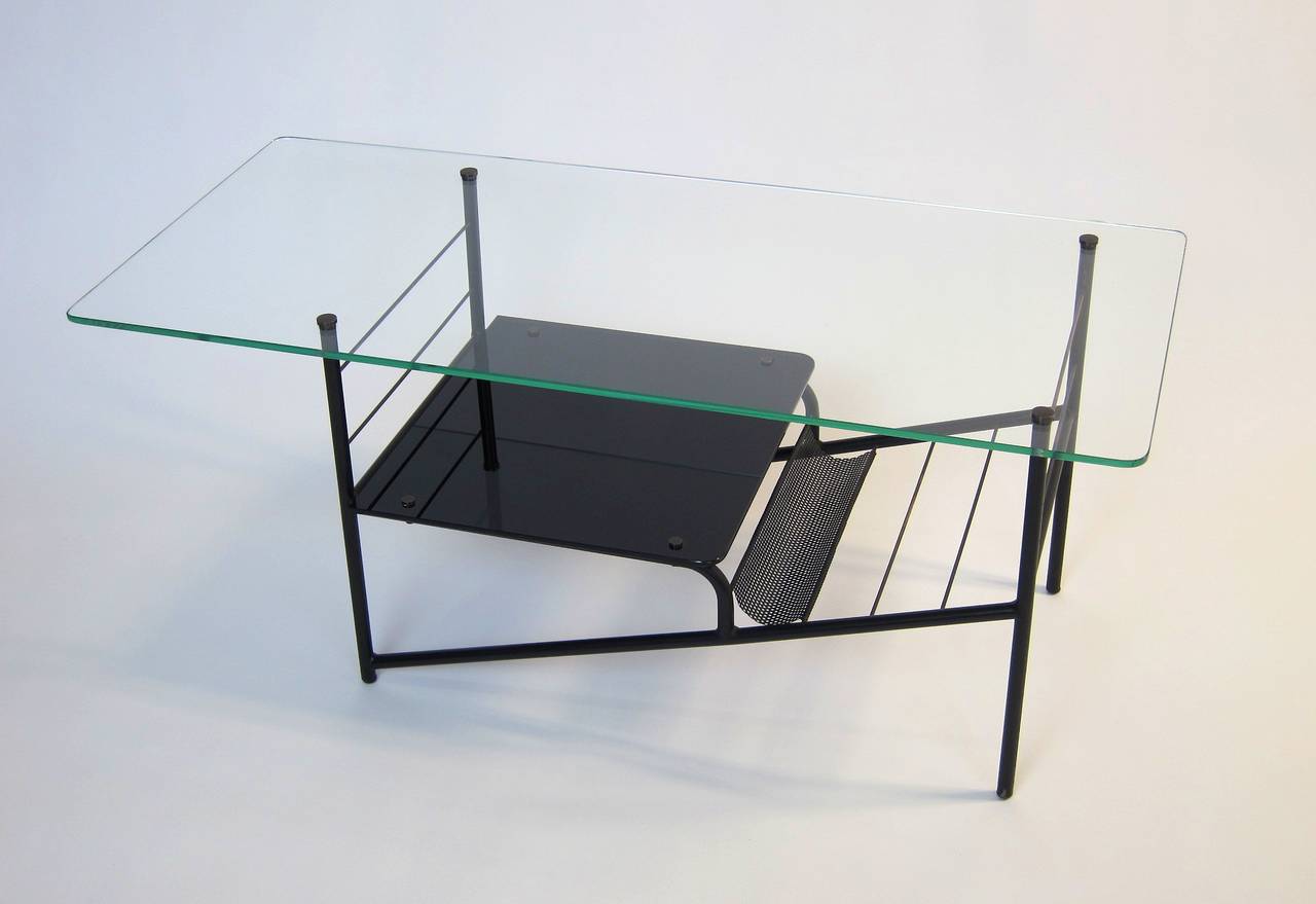 French Pierre Guariche Coffee Table or Magazine Rack, 1960s For Sale