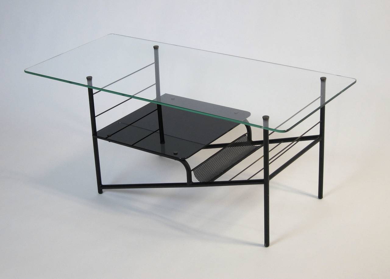 Mid-Century Modern Pierre Guariche Coffee Table or Magazine Rack, 1960s For Sale