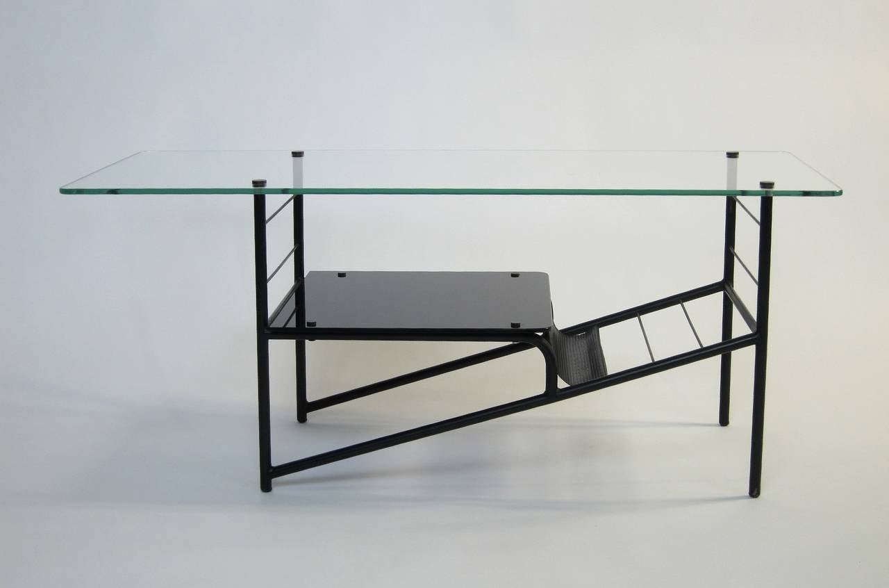 Pierre Guariche Coffee Table or Magazine Rack, 1960s In Good Condition For Sale In Bern, CH