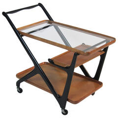 Cesare Lacca Bar Cart with Serving Tray