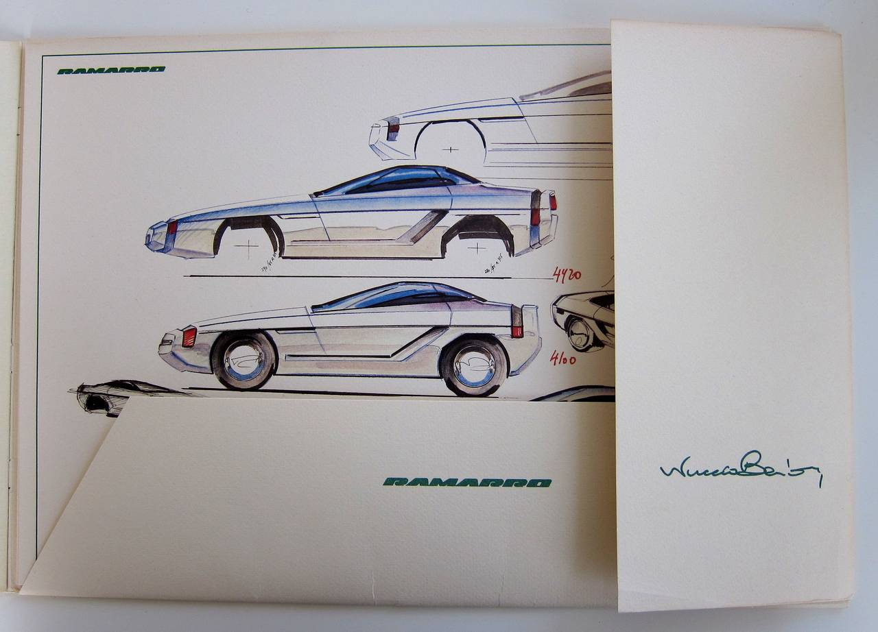 Bertone Corvette Ramarro, Signed Portfolio For Sale 2