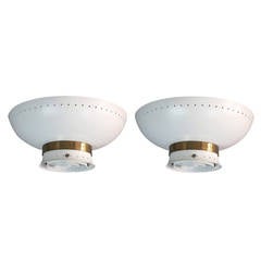 Pair of Uplight Sconces, Switzerland, 1950s