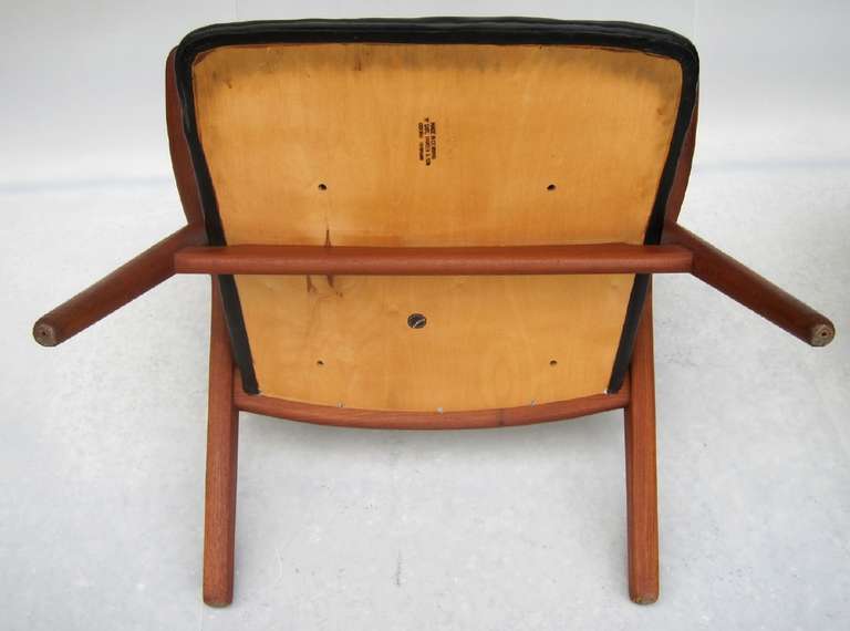 Matching Pair of Hans J. Wegner CH-28 Sawbuck Armchairs 1950's For Sale 2