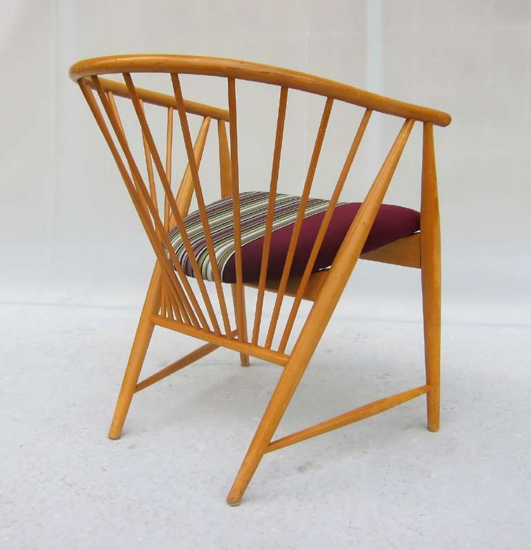 Sonna Rosen Spindle Chair 1950's For Sale at 1stDibs