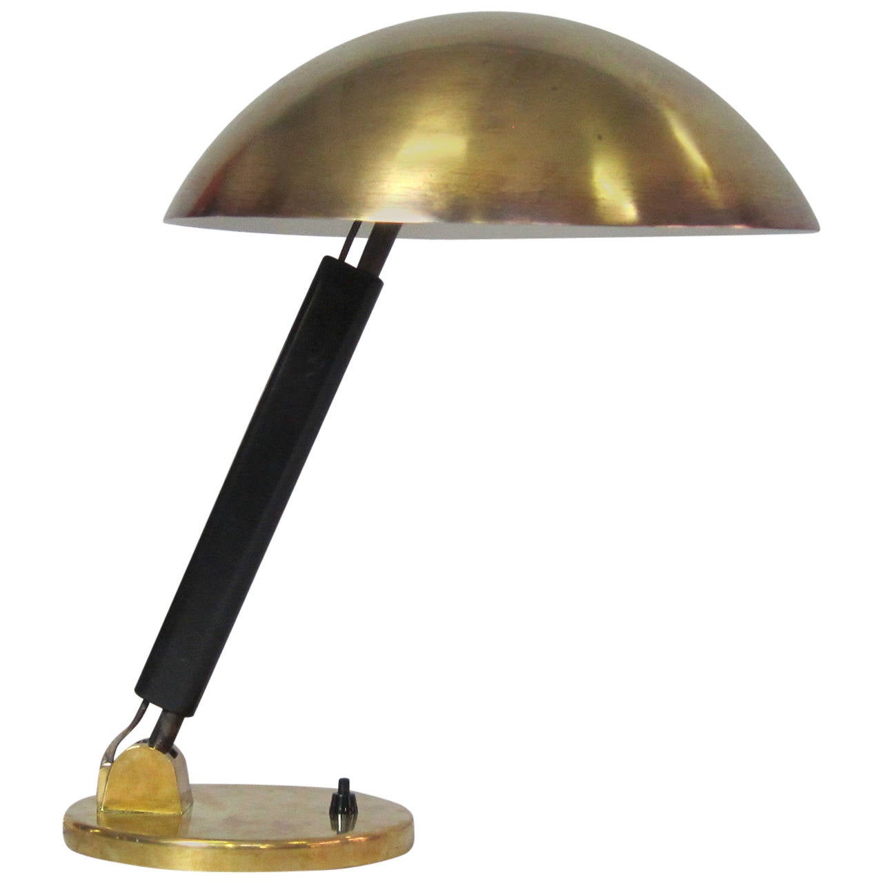 Karl Trabert Brass Desk Lamp, BAG Switzerland For Sale