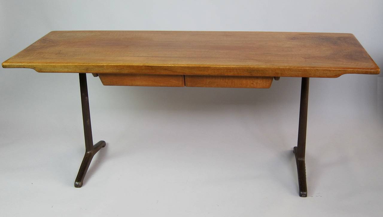 Walnut HorgenGlarus Dining Table 1950's For Sale