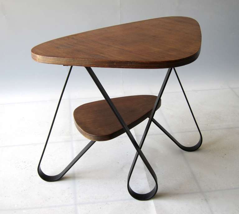 Mid-Century Modern French 1950s Loop Coffeetable For Sale