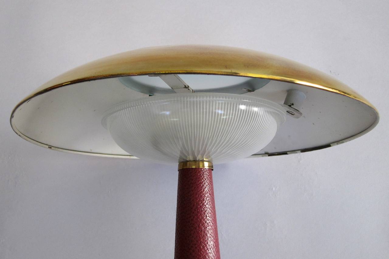 Exclusive Stilnovo Table Lamp, Labeled, Italy 1950s In Good Condition In Bern, CH