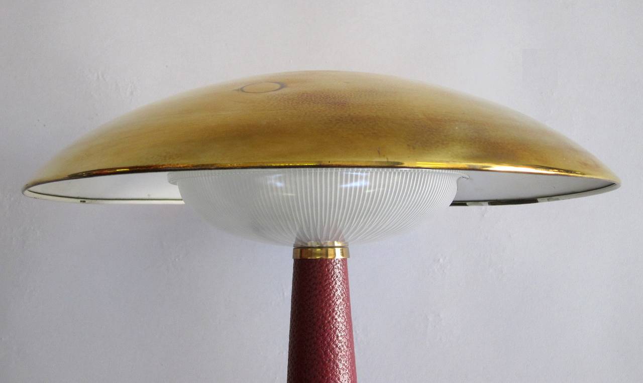 Italian Exclusive Stilnovo Table Lamp, Labeled, Italy 1950s