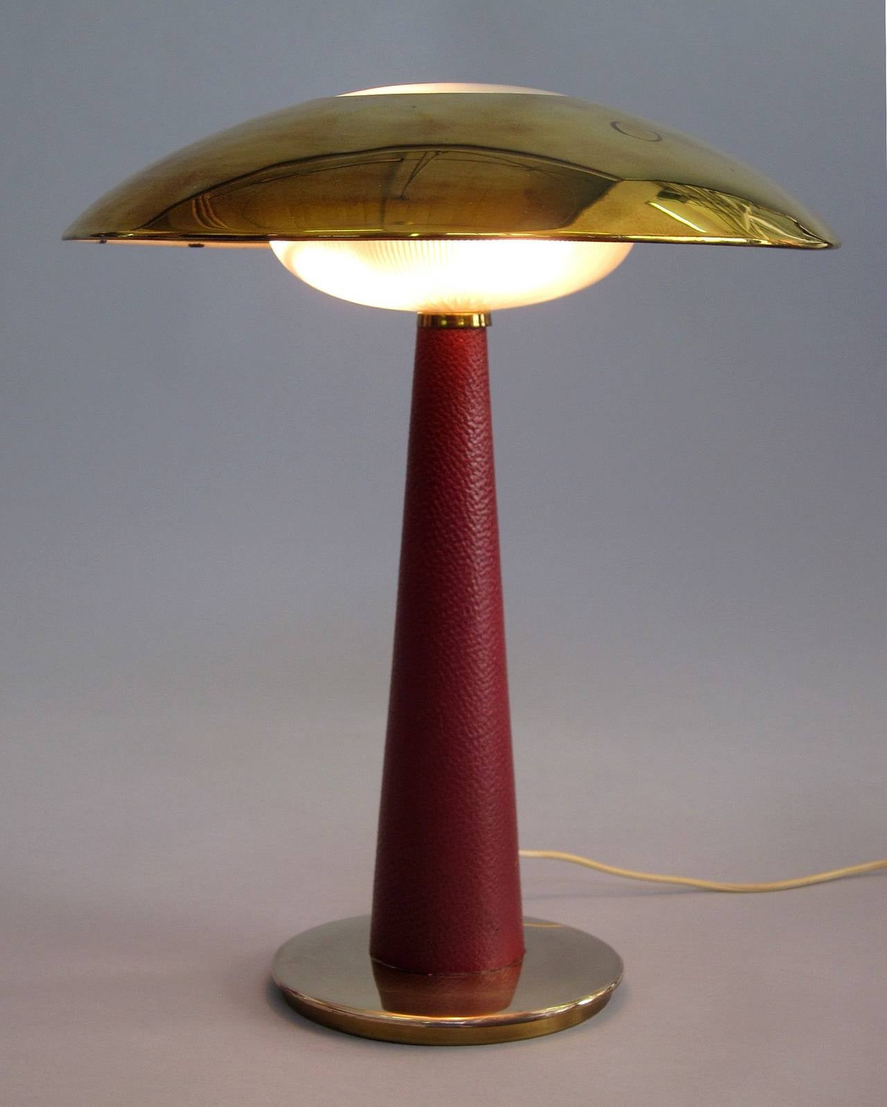 Mid-20th Century Exclusive Stilnovo Table Lamp, Labeled, Italy 1950s