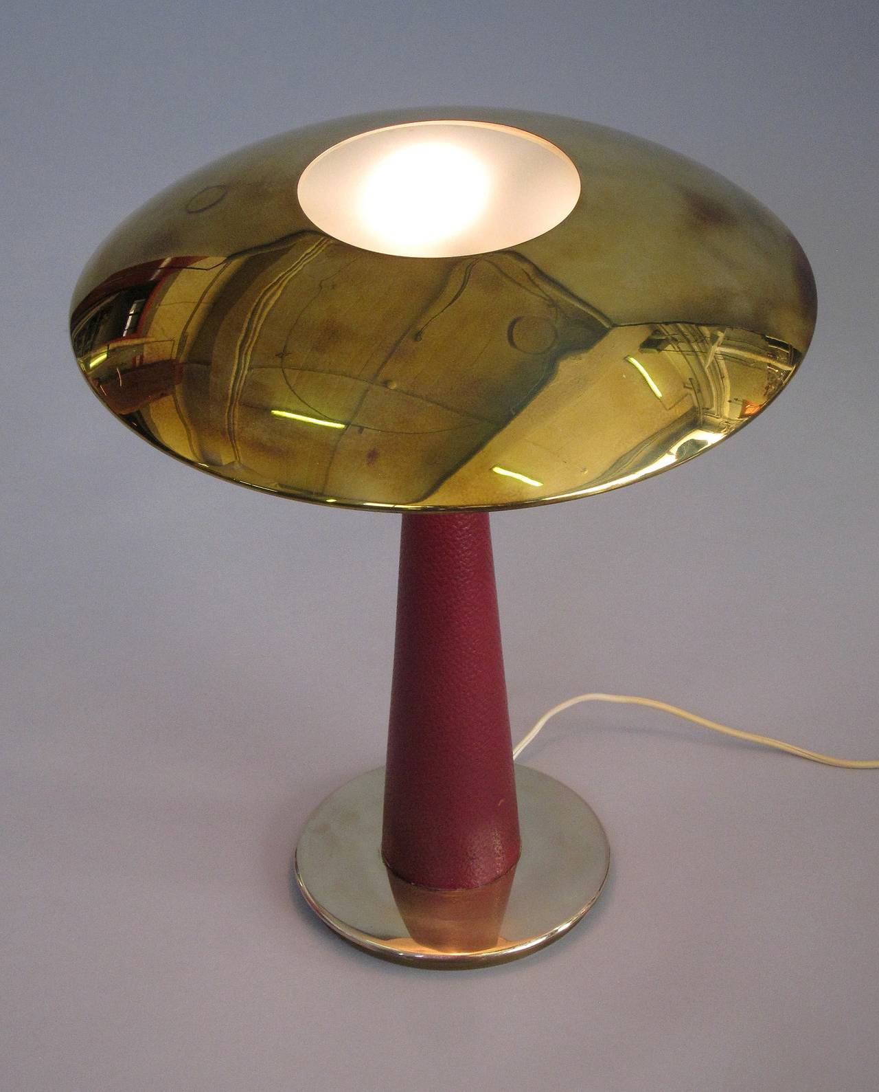 Exclusive Stilnovo Table Lamp, Labeled, Italy 1950s 2