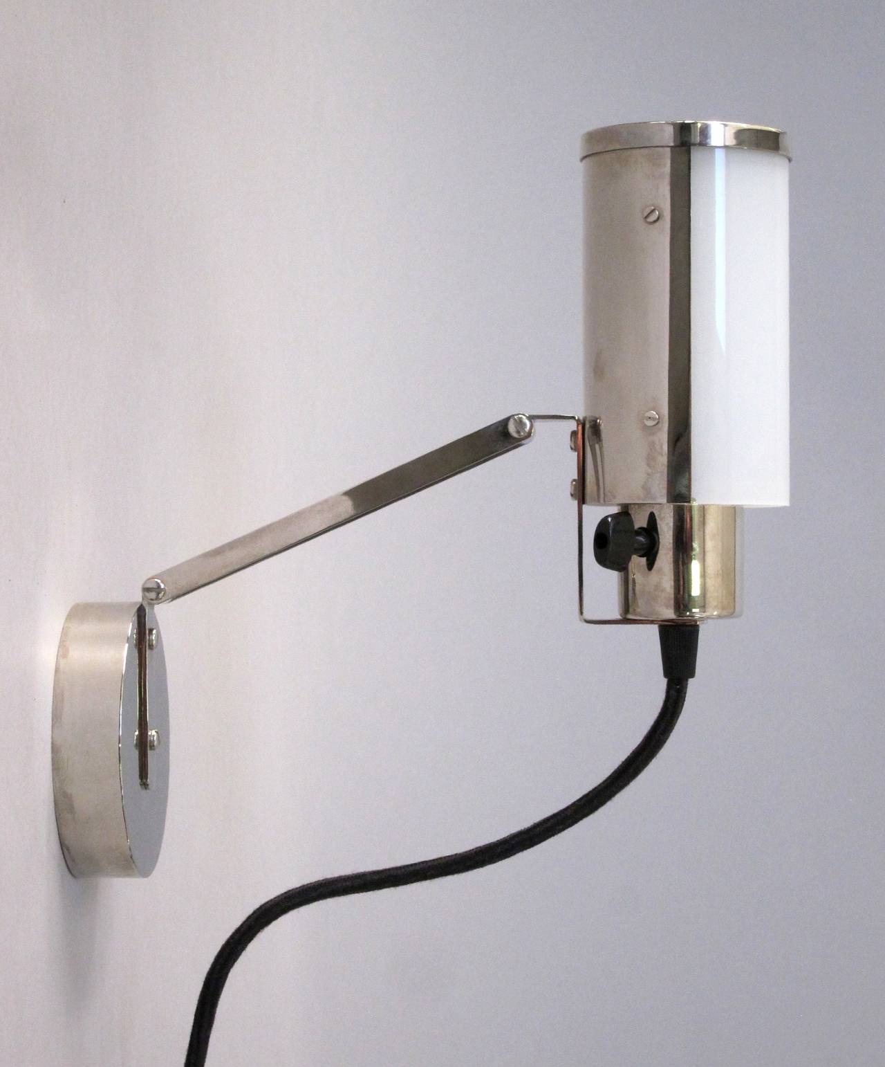 Wilhelm Wagenfeld Adjustable Table or Wall Lamp In Excellent Condition In Bern, CH