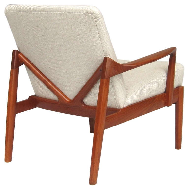 Stand-alone designed Armchair by Tove and Edvard Kindt-Larsen, Denmark 1950's For Sale