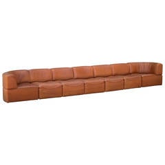 Legendary De Sede Neck Leather Sofa 1960's