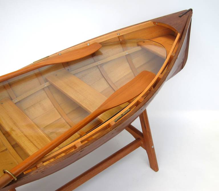 One of a Kind Rowboat Sofa Table For Sale at 1stDibs row boat coffee