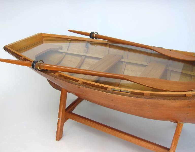 One of a Kind Rowboat Sofa Table For Sale at 1stDibs row boat coffee